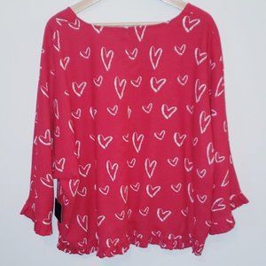 🆕️ CYNTHIA ROWLEY Linen Heart Top